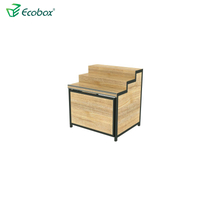 GMG-001 Ecobox деревянный дисплей кабинета насыпной еды дисплей стабильная полка для супермаркета